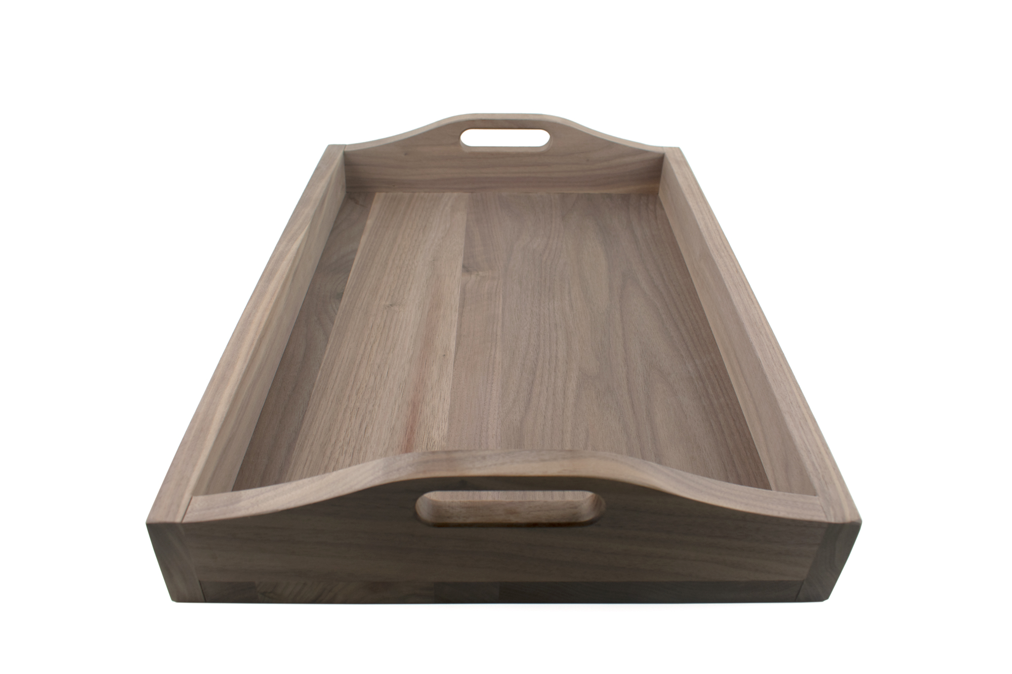 Large Hardwood Tray with Handles